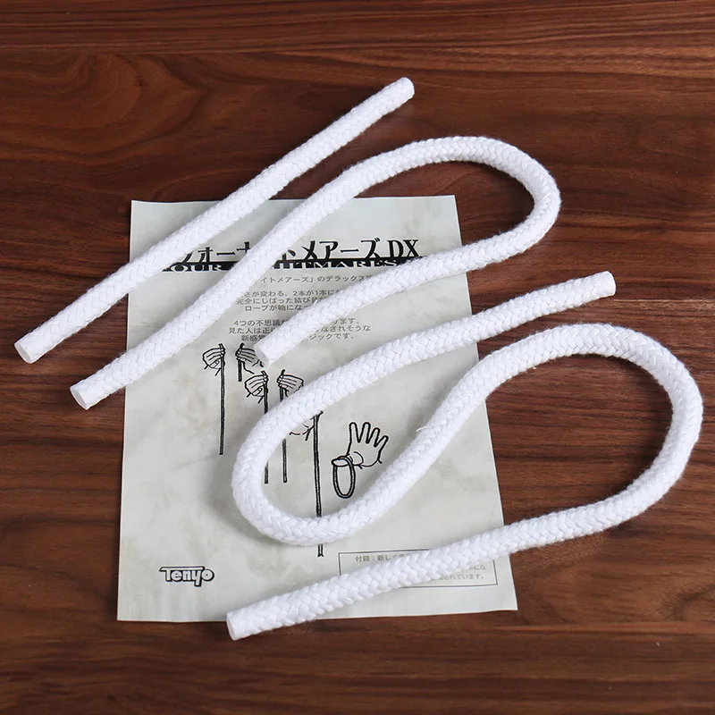 props white Tenyo Four Nightmare DX Rope magic tricks for professional magicians illusions joke Long Short Rope Stage Gimmick