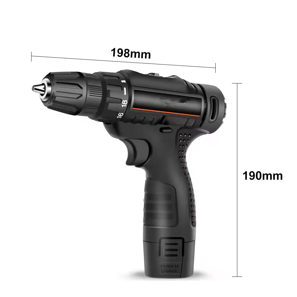 
Hot Sale Power Tools Cordless Hand Drill Portable Electric Drill Machine 12v Lithium Hand Drilling Machine 