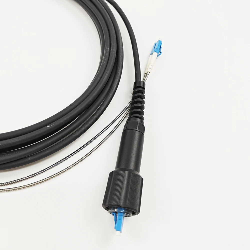 CPRI Cable Fibervision Outdoor Fiber Optical  Protected Brunch Armored Cable SM Outdoor cable with ODVA DLC/UPC connector