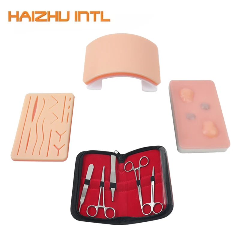 High Quality Complete Suture Practice Kit De Practice de Sutura, Suture Kit Skin Suture Pad