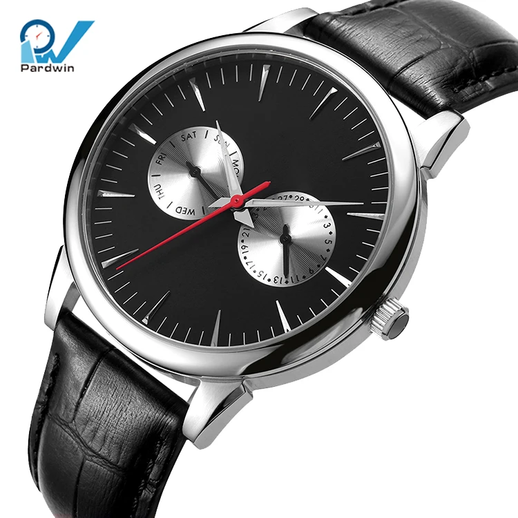 Chronograph Quartz Watch Japan  VK64 Movement Two Sub Dials Sunburst Surface High Quality Men Brand Watch