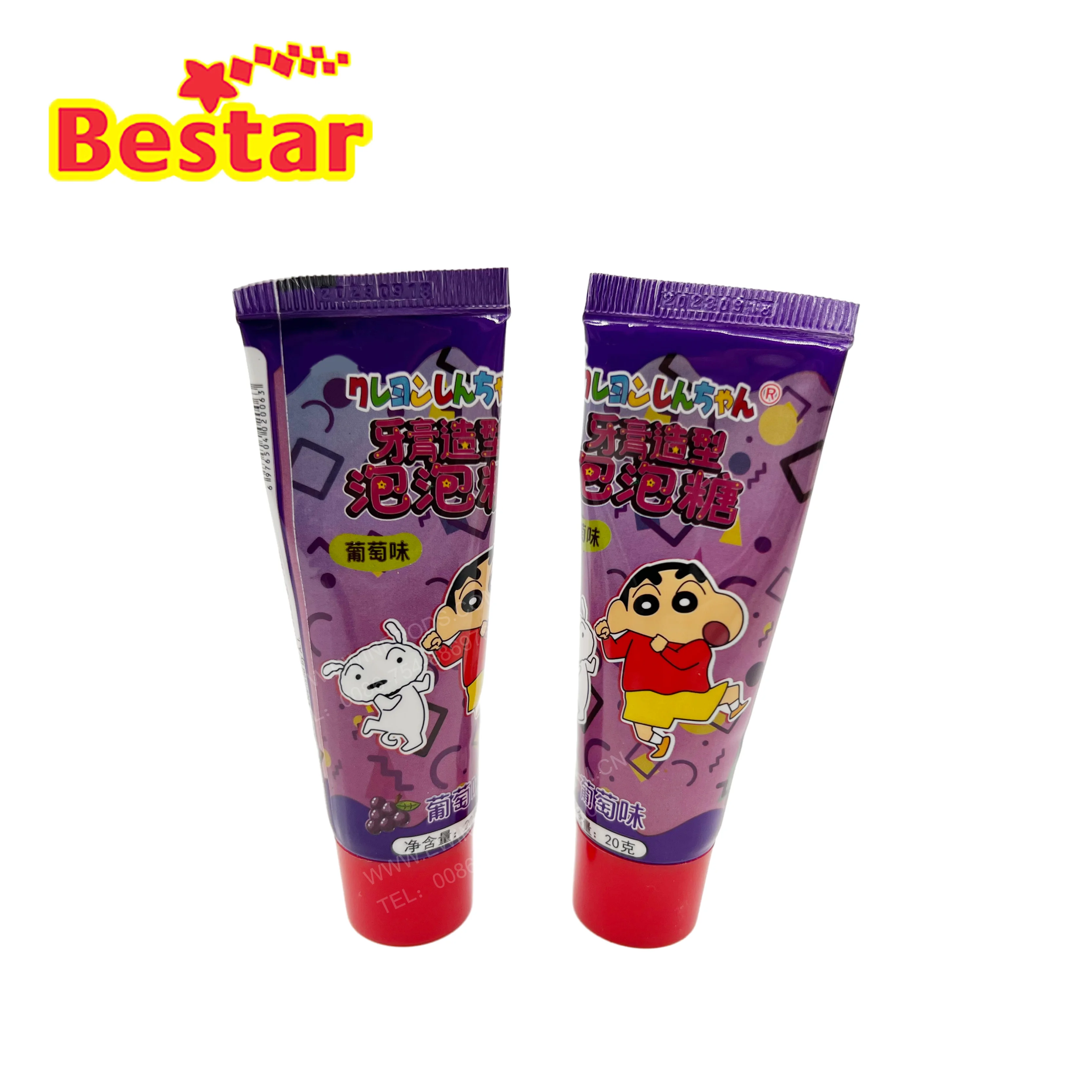 New Toothpaste Liquid Bubble Gum Fruity Flavor Liquid Bubble Gum Candy For Wholesale