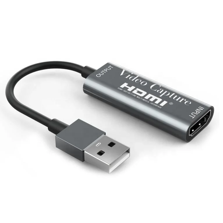 Новый серый 1080P 60 Гц USB2.0 к HDMI Карта видеозахвата 1 канала аудио и видео chapture Live записывающее