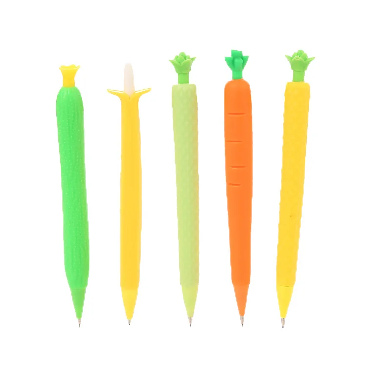 wholesa factory children practice calligraphy fruit plastic cute mechanical pencil
