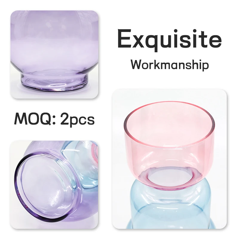 Tabletop Decoration Wholesale Nordic Home Wedding Creative Unique Decorative Clear Flower Bottle Glass Vase