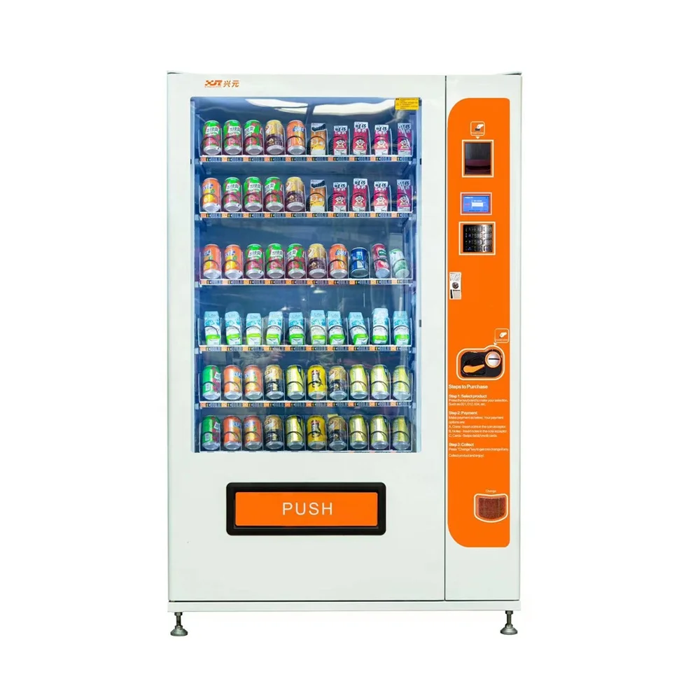 XY Combo Snack and Drink Vending Machine with Refrigeration System (Model No: XY-DLE-10C)