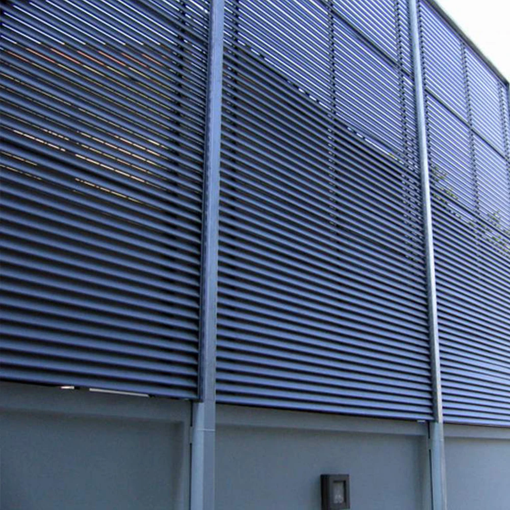 wind driven rain perforamce Double bank louvre window louvres external aluminum louver