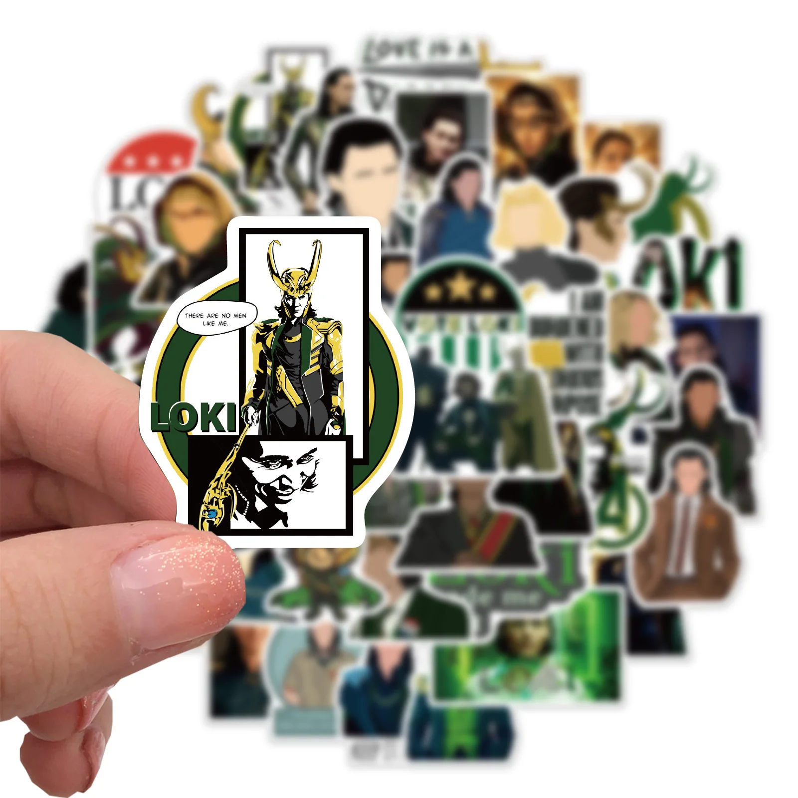 50Pcs American TV Show Loki Graffiti Stickers For Notebook Bottle Phone Custom Tom Hiddleston Label