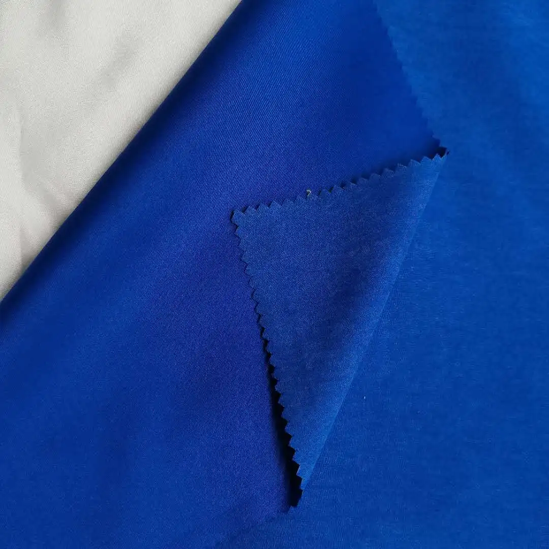
2021 Factory wholesale high quality blue waterproof fabric 145gsm 100% polyester fabric for dress 