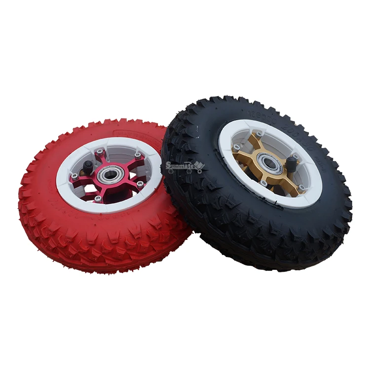 New Zealand Hot Sale 200x50 Offroad Rubber Wheel with Colorful BLACK RED BLUE Tires 8 Inch Suitable for Electric Mountainboard