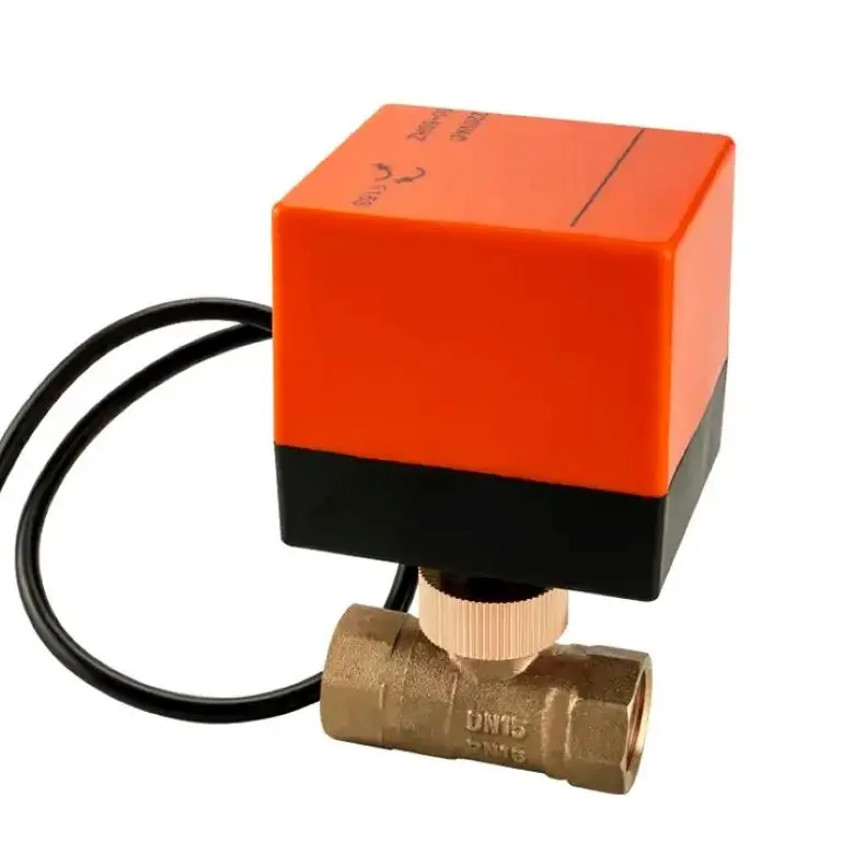 factory price high quality  brass 2-way electric 2 way ball valve