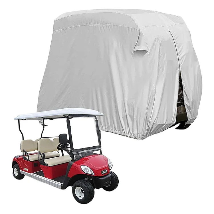 High Quality Waterproof Uv Protection 420D Oxford Golf Cart Cover Suitable for 2 Passenger Carts