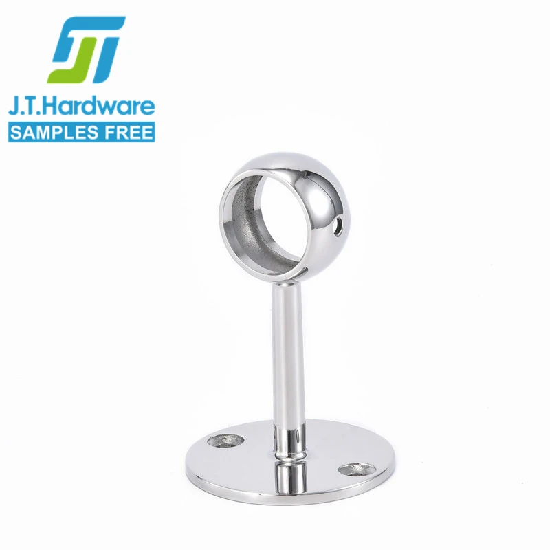 Factory direct sale stainless steel 304 316 2205 straight wall mounted center bracket for railing