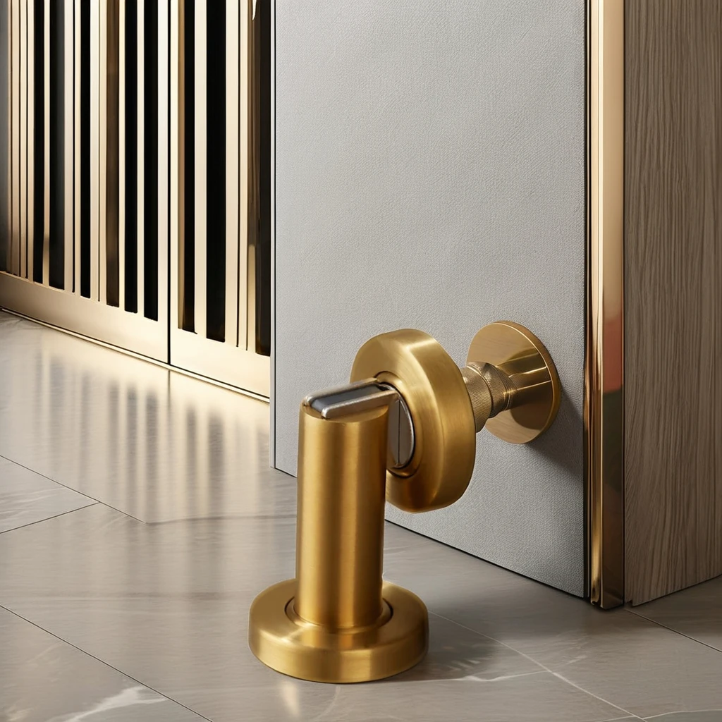 Powerful Magnet Windproof Door Stopper Sturdy Durable Stainless Steel Door Stopper Anti-Collision Design Magnetic Door Stop