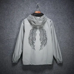 Bulk Wholesale Mens Running Reflective Jacket With Print