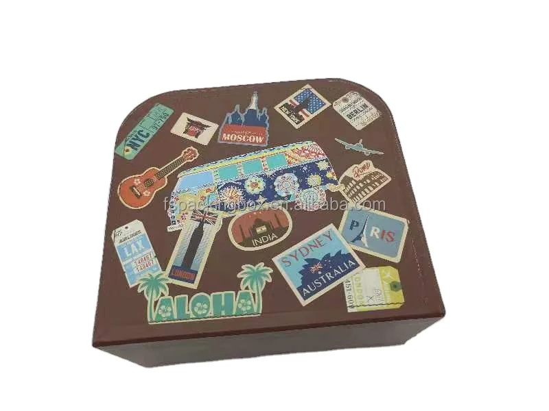 hard cardboard suitcase box have 900pcs in stock