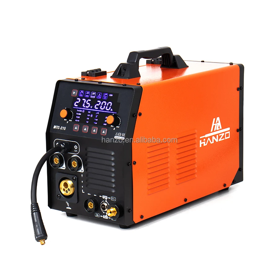 5 IN 1 110V 220V MULTI PROCESS SYNERGIC WELDER MIG WITH GAS , FLUX MIG LIFT TIG MMA CUT