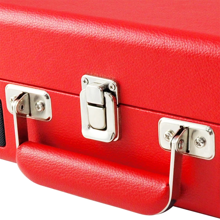 Built-in Speakers Phonograph Bluetooth Speaker Suitcase Nostalgic Vinyl Record Turntable Player With Recording