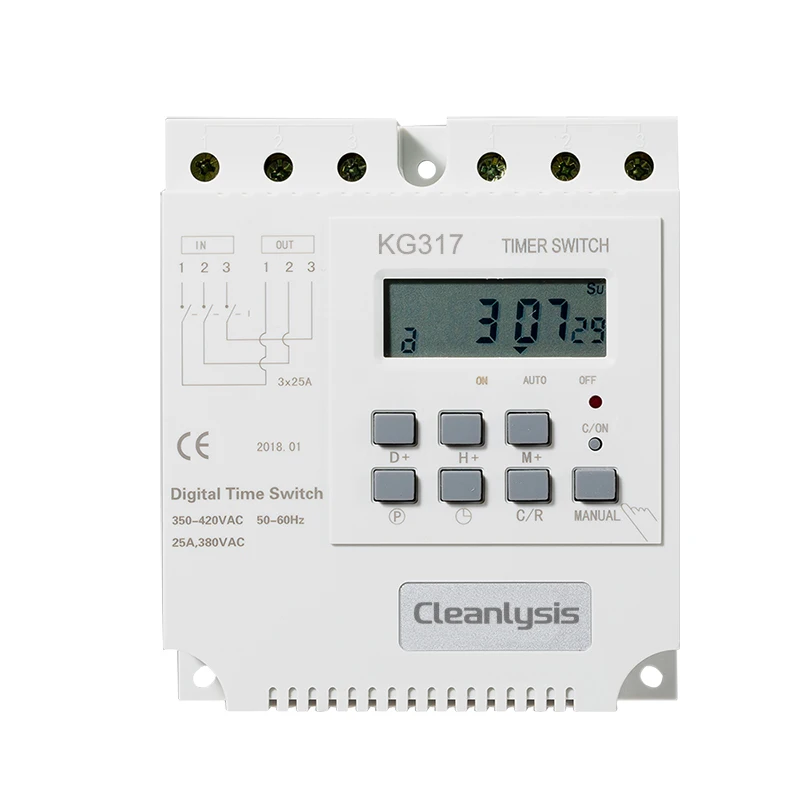  Недельный программируемый 380V 16 Amp 3 фазы переключатель таймера уличного