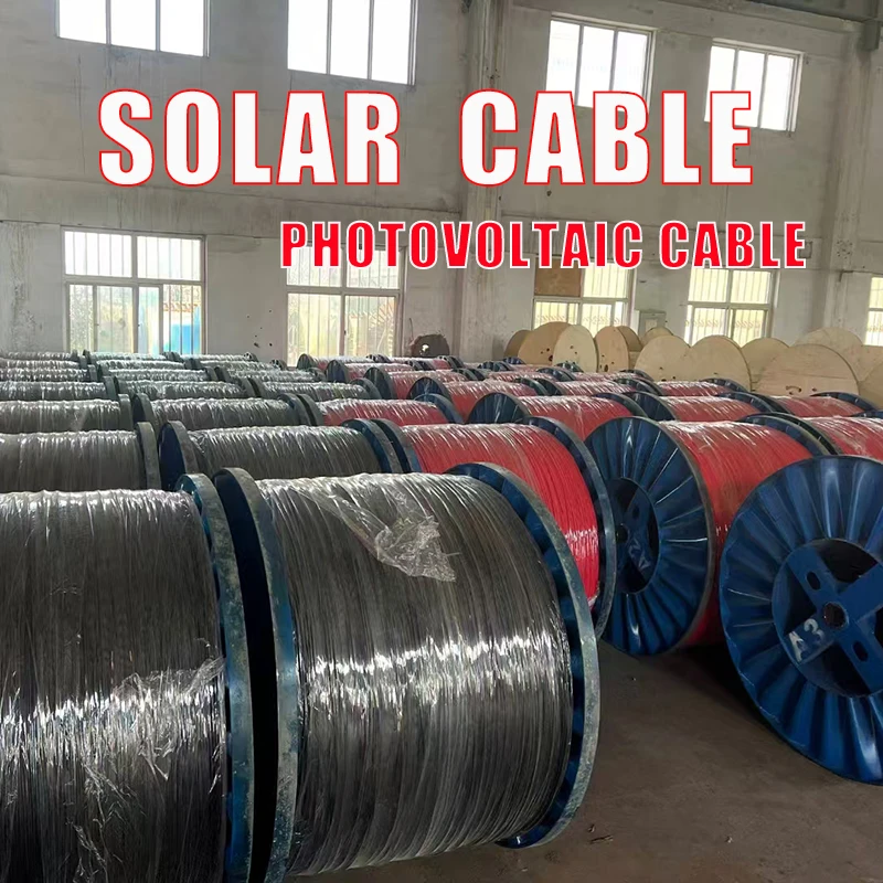 PV1-F Solar Cable 4mm2 6mm2 Solar Panel Cable Photovoltaic Wire Red & Black Tinned Copper