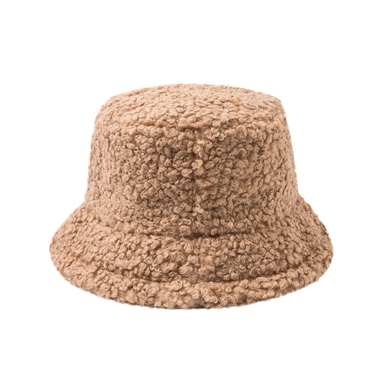 new style ladies faux fur bucket hat wholesale