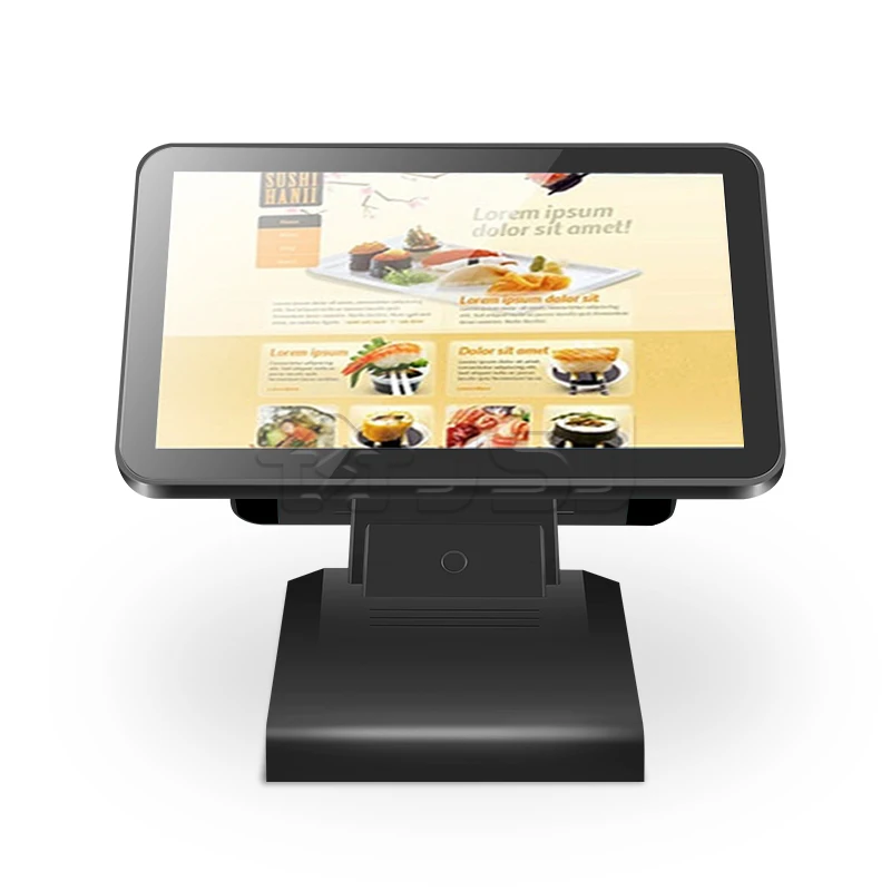 POS Machine 15.6 inch Dual Screen Restaurant Coffee Shop POS Mesin Kasir Maquina Impresora Pos