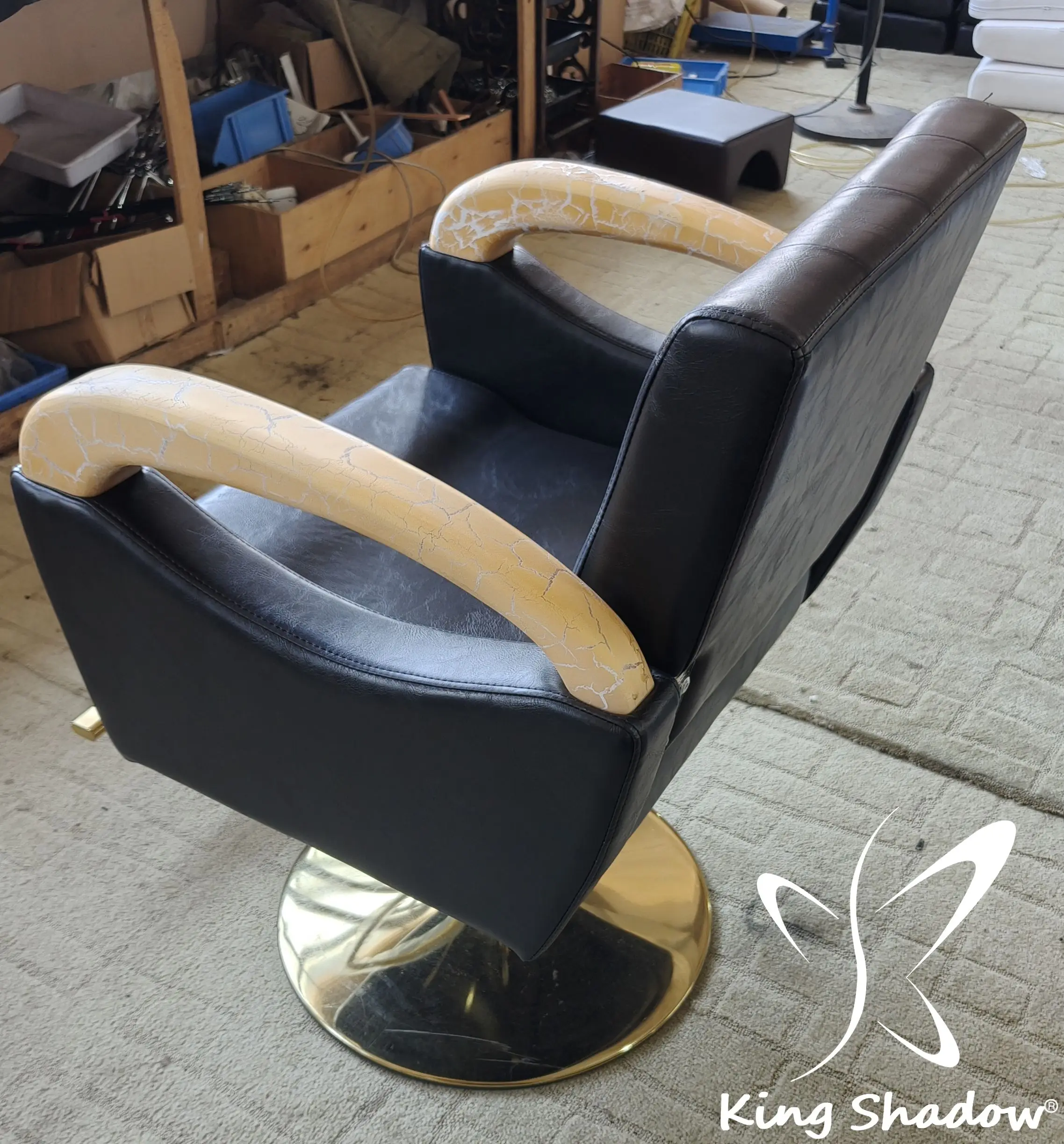 low price modern hair salon furniture black simple style barber shop styling chair