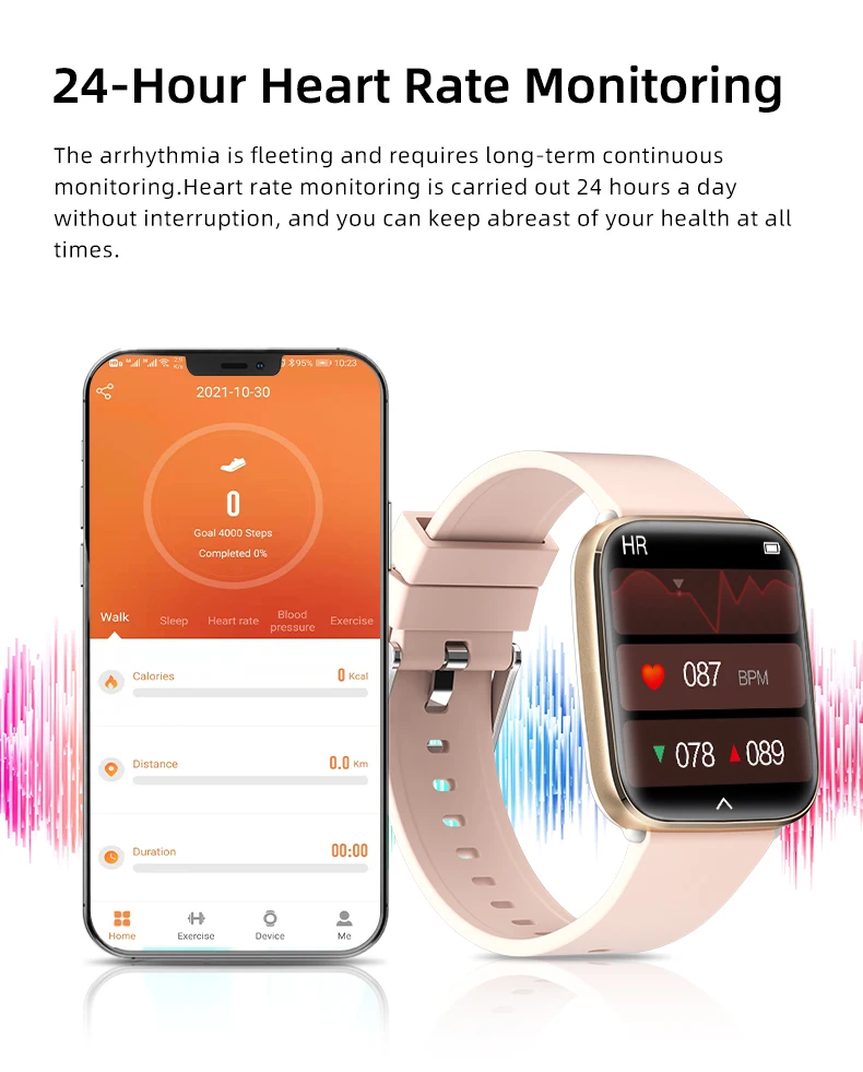 SG12PRO calls magnetic charging  multi-dial switching  body temperature Heart rate detection Android Smart Watch for  APPLE