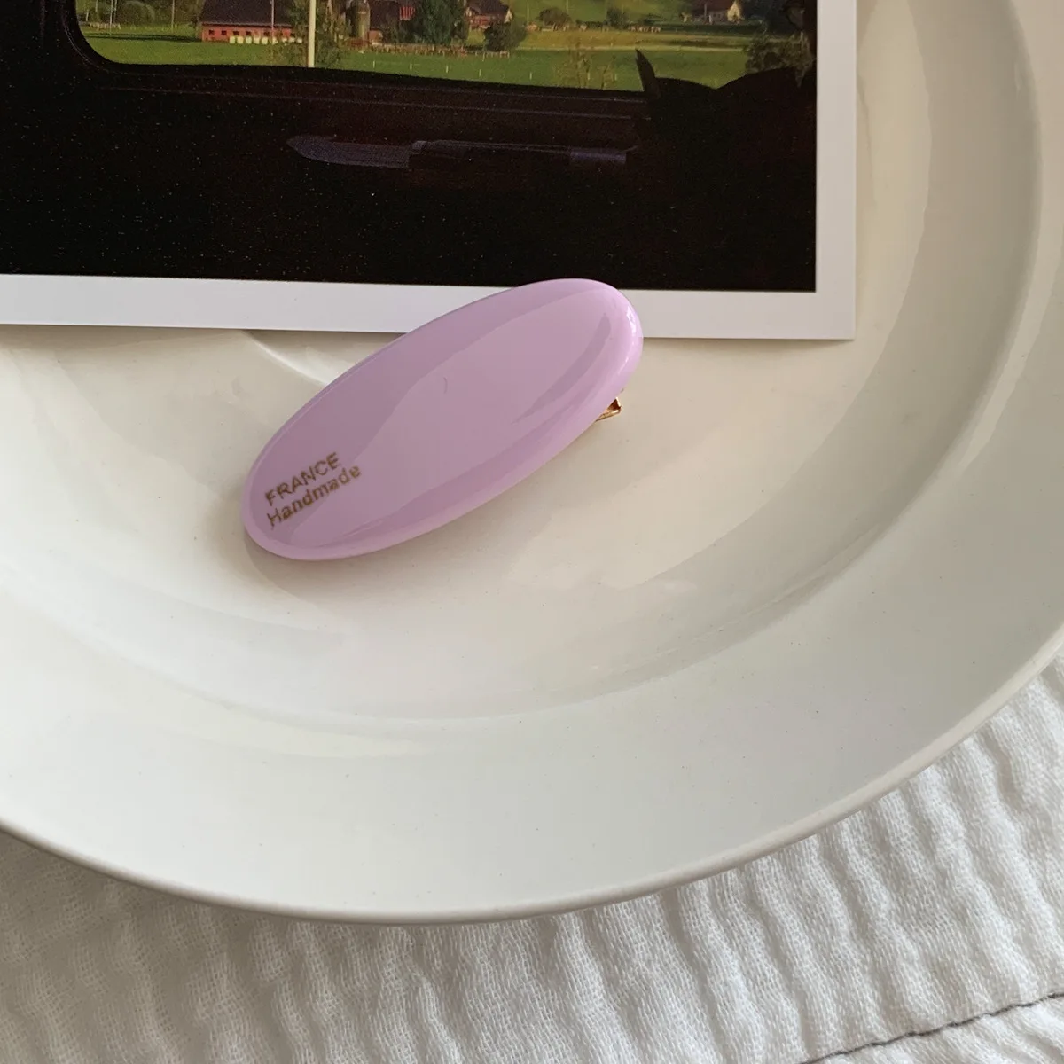 YANYE Ins Simple Spring And Summer Candy Color Oval Girl Baby Alligator Hair Accessories Hairpin Hair Clip