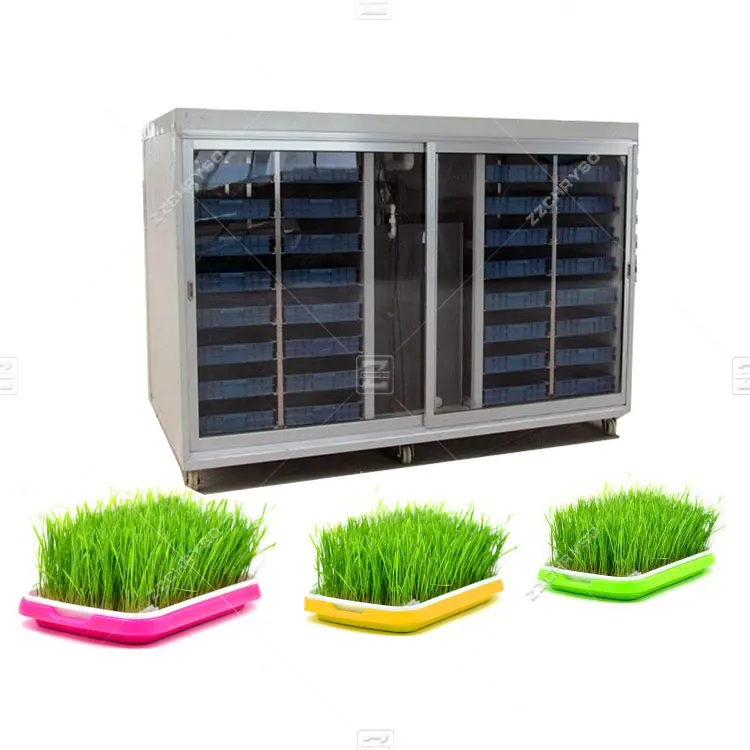 Fully automatic hydroponic barley fodder system/wheat barley grass fodder sprout machine