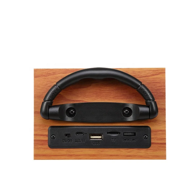 
Wooden Style Material Outdoor Sound Speaker Big Sound Loudspeaker with Lifting Yoke 