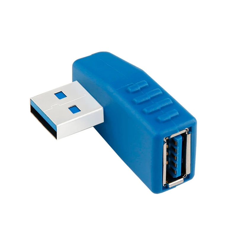  USB3.0 AM to AF) в форме буквы L Адаптер конвертера USB 3 0 A мужской на Женский 90 градусов угол
