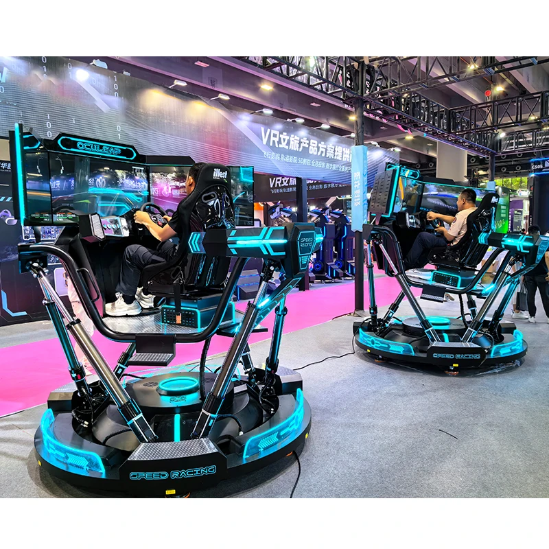 Oculeap VR Racing Simulator 2025 New VR Arcade Games 6 DOF Speed Racing Car With 3 Screen Driving Simulator VR Game Machine