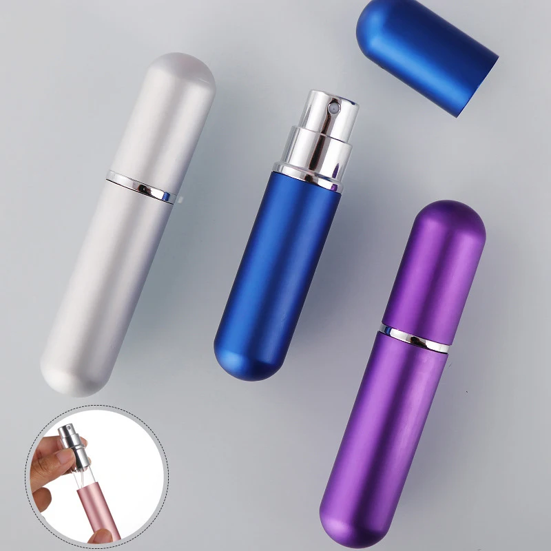 Bottle Spray Glass Mini Small- Capacity Portable Luxury 5Ml 10 Ml Atomizer Perfume Aluminum Atomizers