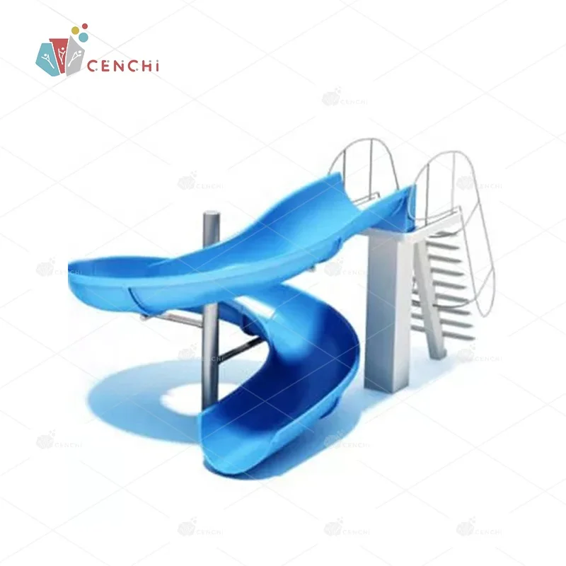 Cenchi outdoor backyard residential custom water slides cool splash slide resort commercial pool slides