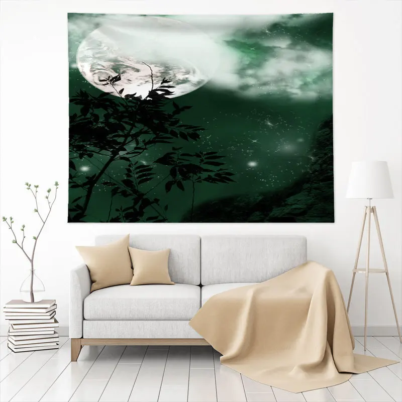 Custom Logo Printed Wall Hanging Tapestry For Home Decor Polyester French Blankets Printing Blanket Decoration Home Wall Carpet