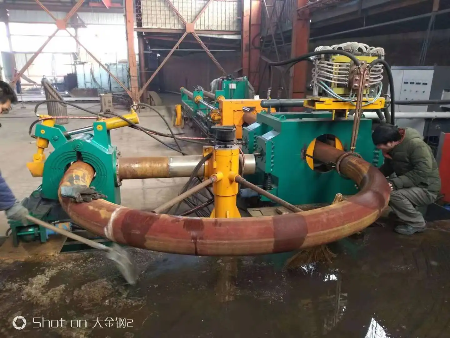 AlibabaSelect Hot Induction PLC Control Heating IF Frequency Pipe Bending Machine