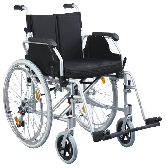 disabled chair wheelchair folding leisure wheelchair with detachable footrest and flip up armrest Aluminium Wheelchair