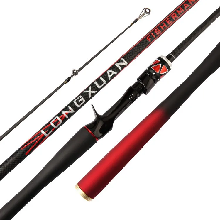 Factory price 2 Sections 2.4m Action Best Value Carbon Spinning Fishing Rod
