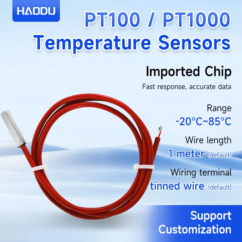 OEM ODM Customized DS18B20 Thermostat PT100/PT1000 RTD Temperature Sensor Probe  Temperature sensor for oven