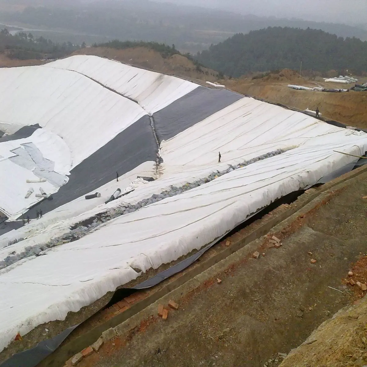 Manufacturer Long Fiber PP and PET Non-woven Geotextile 100g-800g M2