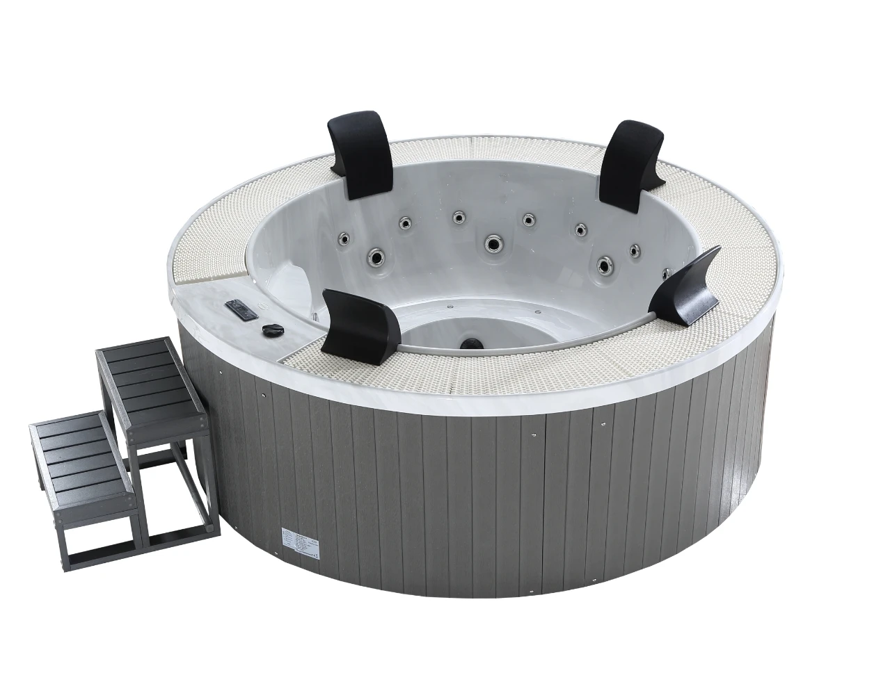 Good quality massage round barrel bathtub whirlpool spa with price