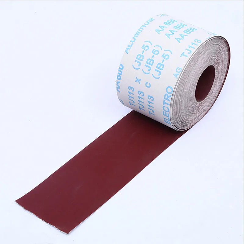 hot sale JB-5 hand torn soft emery cloth roll TJ113 crafts grinding sandpaper furniture polishing gauze ring sanding paper roll