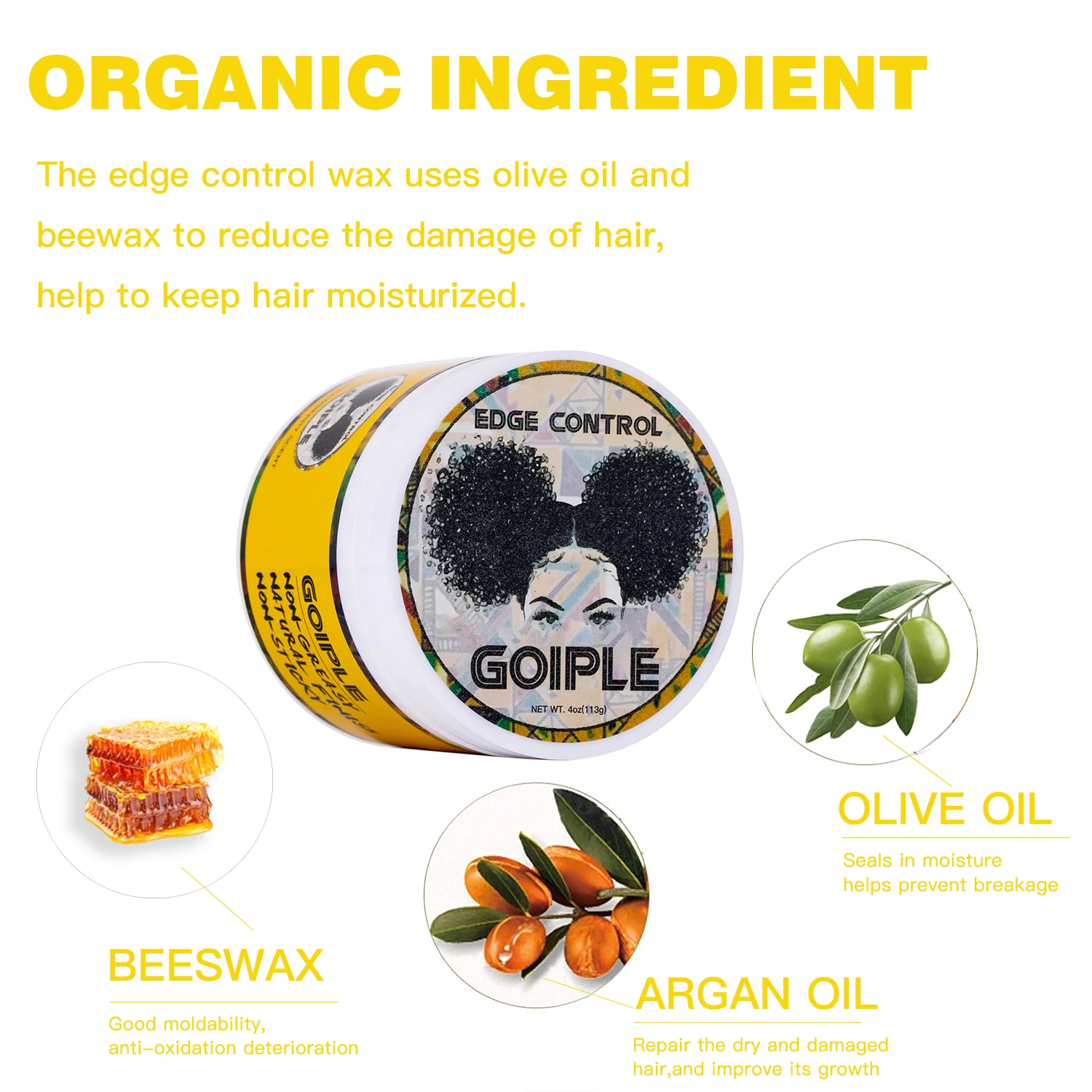 Wholesale Custom Logo Private Label 24 Hour Best Strong Hold Edge Control For Women Natural Hair Styling Products