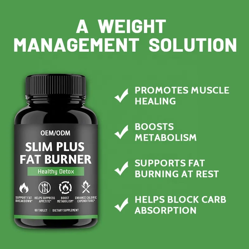 OEM/ODM halal natural herbal weight loss medicine detoxification weight loss fat weight loss capsule tablet slim plus fat burner
