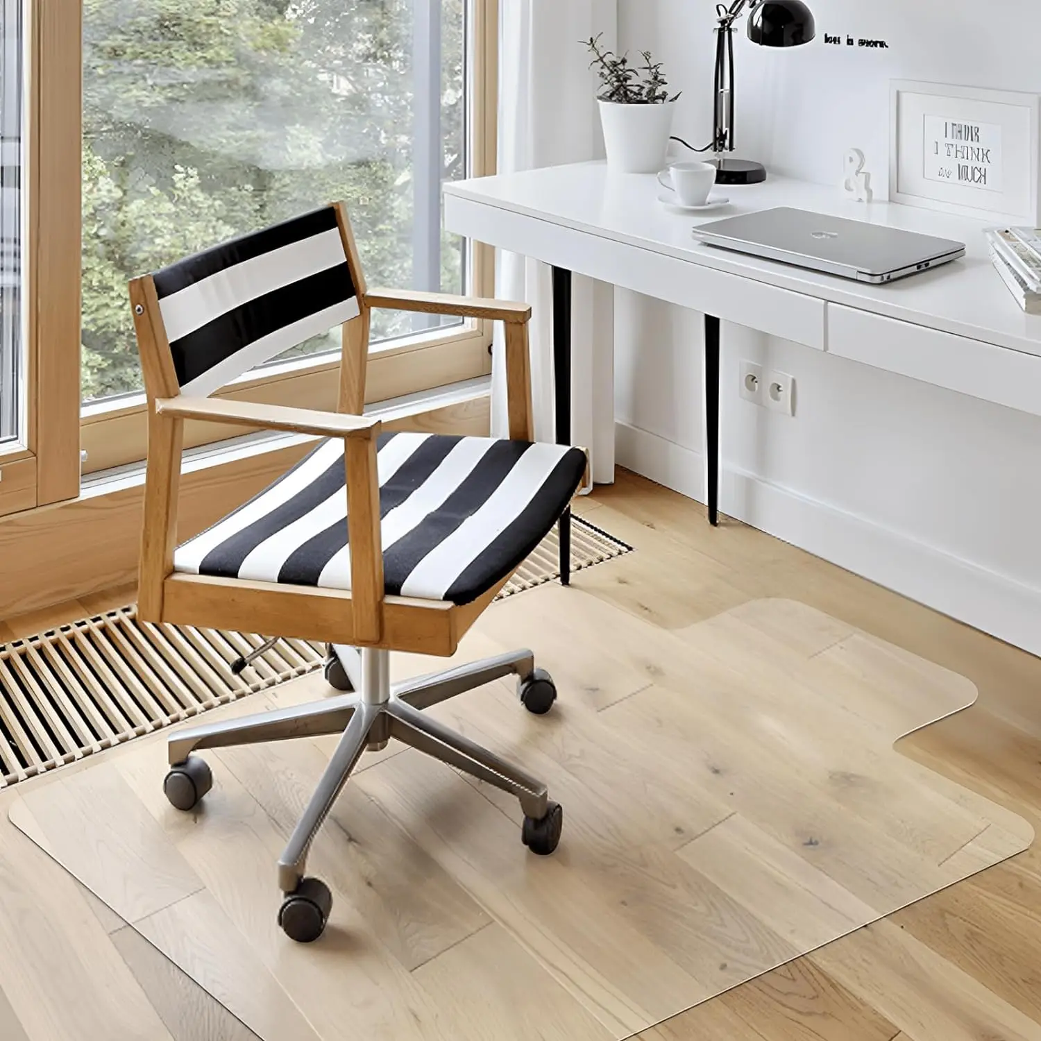 Customized Size Durable Hard Floor Use PVC ear Chair Mats Wood/Tile Protector Protection Floor Mat For Home Office