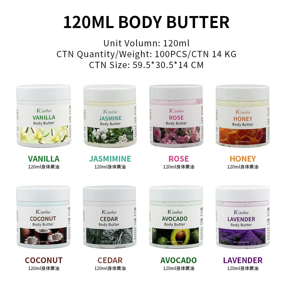 Wholesale Private Label Organic Honey Body Butter Shea Butter Lotion Shave Cream Butter