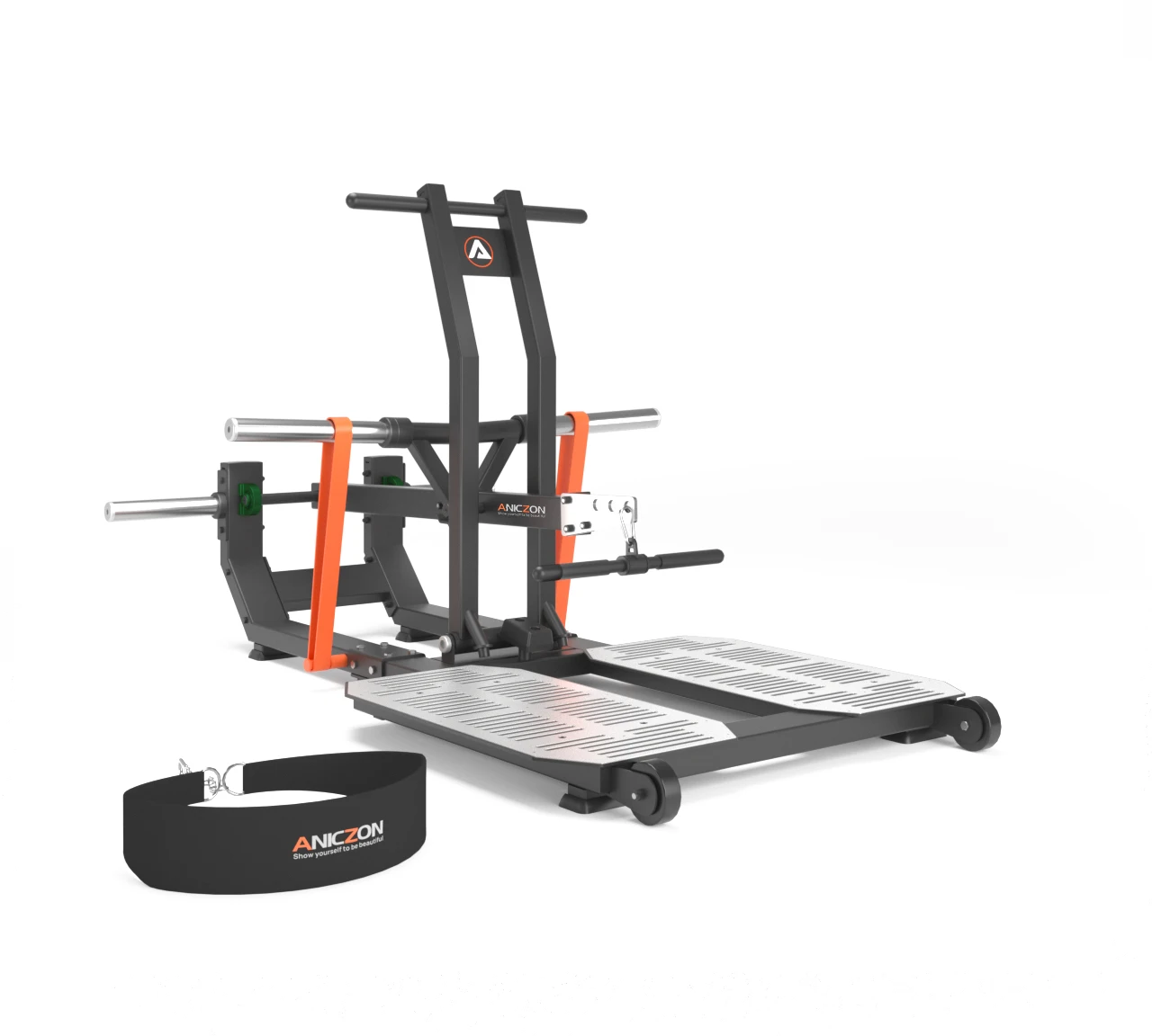 Belt Squat  Gym Equipment Rhinoceros Squat leg stretching glute hip thrust machine