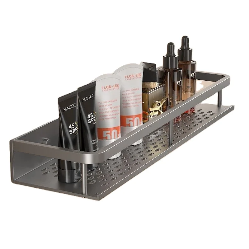 Aluminum alloy shelfbathroom shelfstorage shelfwashstandmakeup supplieswall-mounted system Kitchen and Bathroom Hooks