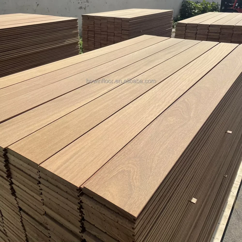 Shiplap Section Natural Brazilian Teak Outdoor Wood Cladding